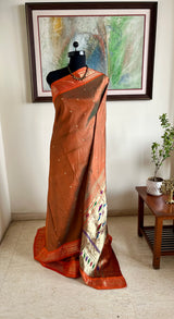 SWETASHREE - PAITHANI SAREE WITH NARALI BORDER AND MOR KUNDA AANCHAL
