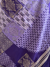 JASMITA – PURPLE SAMBALPURI BOMKAI WITH RUDRAKSHA BORDERS AND MOTIFS