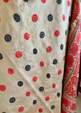 MALAYA - VIBRANT BEIGE ASSAM SILK WITH KING KHAP-INSPIRED FLORALS