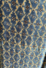 ELINA - NEVER WORN BLUE AJRAKH MODAL SILK SAREE