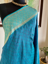 RAJIKA - LIGHT BLUE VINTAGE BANARASI TREASURE