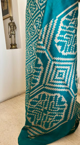 AVISHA - CONTEMPORARY IKKAT WITH FLORAL GEOMETRIC MOTIFS