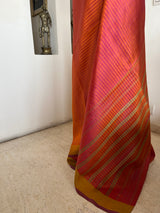 PAVISHA - LIGHTWEIGHT RUST BROWN KANJIVARAM WITH GREEN AANCHAL
