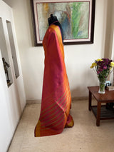 PAVISHA - LIGHTWEIGHT RUST BROWN KANJIVARAM WITH GREEN AANCHAL