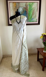 MANASHI: ELEGANT ASSAM SILK SAREE WITH FLORAL MOTIFS