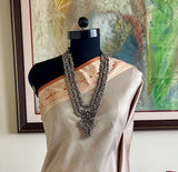 KUYILI LIGHT - GREY KANJIVARAM WITH RED ZARI BORDER