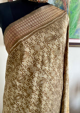 DHRA - SAMBALPURI BOMKAI SILK WITH INTRICATE IKAT MOTIFS