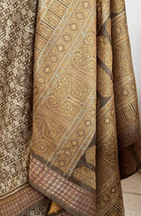 DHRA - SAMBALPURI BOMKAI SILK WITH INTRICATE IKAT MOTIFS