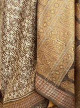 DHRA - SAMBALPURI BOMKAI SILK WITH INTRICATE IKAT MOTIFS