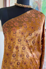 ANVIKA - NEVER WORN BANARASI TANCHOI SAREE WITH CONTRAST AANCHAL