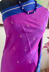 AAYRA – MAGENTA KANJIVARAM SILK WITH BOOTIS AND RICH AANCHAL