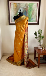 TITIKSHA – GOLDEN MUSTARD PATLI SWARNACHARI WITH ZARI TALES
