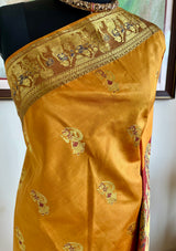 TITIKSHA – GOLDEN MUSTARD PATLI SWARNACHARI WITH ZARI TALES