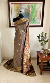 NIBEDITA - BROWN SWARNACHARI WITH MAIDENS AND MYTHOLOGICAL TALES
