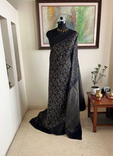 JANVIKA – BLACK POCHAMPALLY SILK WITH INTRICATE MOTIFS