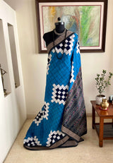 KIRTI- TIMELESS BLUE PASAPALLI COTTON MASTERPIECE