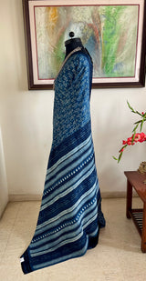 SUMANA – DABU PRINTED VIDARBHA TUSSAR SAREE