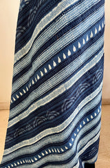 SUMANA – DABU PRINTED VIDARBHA TUSSAR SAREE