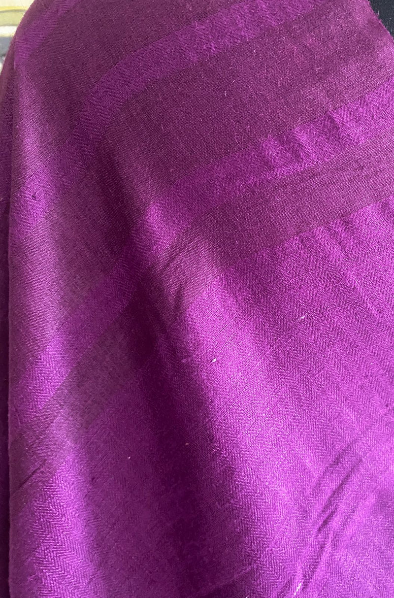 GOMATHI- A BEAUTIFUL, PREMIUM TUSSAR SILK SAREE IN WITH SELF WEAVE ALTERNATING SHADES OF PURPLE