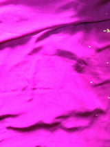 KASHVEE- A BEAUTIFUL MAGENTA COLORED, PURE CHIFFON SAREE WITH BEAUTIFUL EMBROIDERY