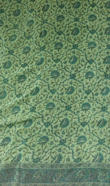 RUHANI- A BEAUTIFUL PURE CREPE SAREE, PRINTED IN THREE LOVELY SHADES OF GREEN