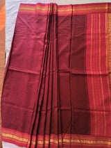 PONILA- A GORGEOUS KANJIVARAM IN THE CLASSICAL COMBINATION OF MAROON AND RED