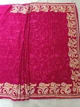 ACHALA- A PURE GEORGETTE SAREE WITH ALL OVER HAND EMBROIDERY